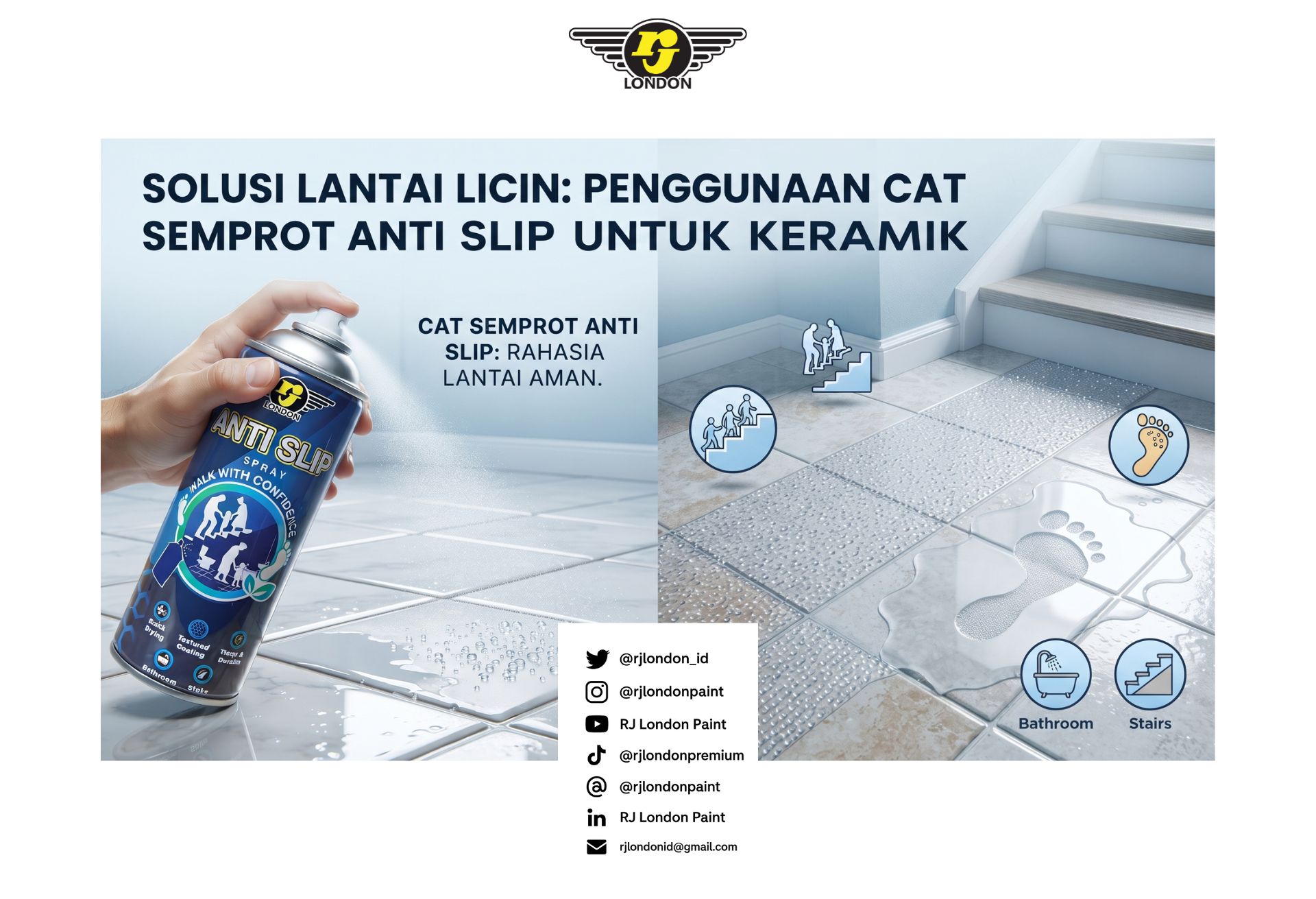 Cat Semprot untuk Keramik, Bisa Dipakai di Kamar Mandi?